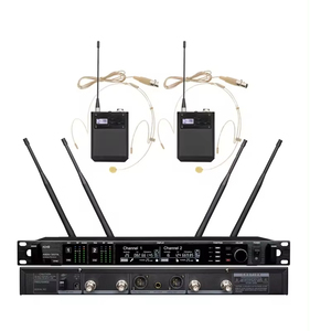 Micrófono inalámbrico digital de doble canal, equipado con pilas AA e interfaz XLR, ideal para discotecas, bares, clubes, eventos de DJ. - Product Image 1