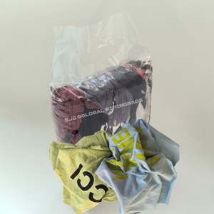 Trapos de Algodón Reciclado de Alta Absorción de Agua y Aceite, Trapos de Limpieza Industriales de Colores, Trapos de Limpieza de Desechos - Product Image 1