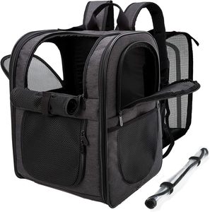 Miễn Phí Mẫu Mèo Tàu Sân Bay Cho Lớn Mèo 20 Lbs, Mềm Mại Hai Mặt Thoáng Khí Lưới Mèo Du Lịch Tàu Sân Bay, Lớn Mèo Hãng Hàng Không Đã Được Phê Duyệt - Product Image 1