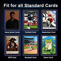 Cartes à collectionner en papier brillant 350gsm personnalisables pour jeu TCG Logo personnalisé et emballage Surface imprimée holographique