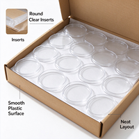 Capsules transparentes en plastique PS pour pièces de monnaie américaines de 38 mm, 39 mm, 40,6 mm, 50 pièces par carton, boîte en papier kraft pour collection artisanale