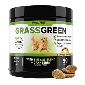 OEM/ODM Wanzibei Dog Supplement GrassGreen soft Chews Burn Spot Chews Crude Protein Methionine Grass 90 Chews