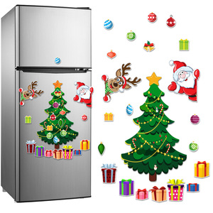 Décorations magnétiques de Noël amusantes, réutilisables, motifs humoristiques pour <span class=keywords><strong>garage</strong></span> et réfrigérateur, fournitures de fête festives - Product Image 1