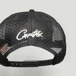 High Quality Fashion 5 Panels Baseball Cap With Rope Trucker Hat Star Embroidered Mesh Hat - Product Image 3