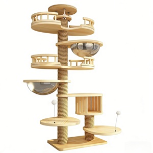 <span class=keywords><strong>Árbol</strong></span> para Gatos Moderno <span class=keywords><strong>de</strong></span> Madera Maciza Ecológica <span class=keywords><strong>de</strong></span> 5 Niveles, 60 cm <span class=keywords><strong>de</strong></span> Altura, Montaje sin Perforaciones, Estructura para Escalar para Gatos en Sala <span class=keywords><strong>de</strong></span> Estar, DEM/DOM Disponible - Product Image 1