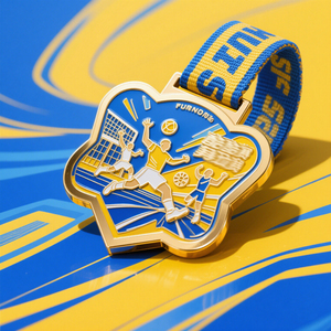Tendance Miracle Personnalisé Plaqué Or École Sport Badminton Réunion Prix Souvenir Mode Médaille Personnalisée - Product Image 2