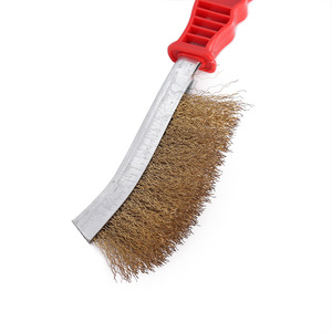 Copper Wire <b>Cleaning</b> <b>Brush</b> Steel Wire Hand <b>Brush</b> Grip Handle Industrial Household <b>Cleaning</b> Tool 2724 - Product Image 4