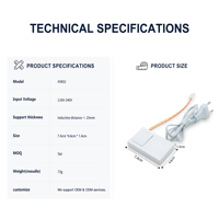 Bloc de terminaison à clipser sans soudure à capteur tactile pour barre lumineuse 12V 24V, adaptateur de raccordement de fil pour ruban lumineux intelligent IP21