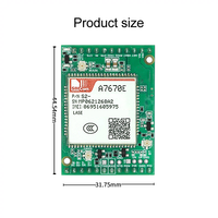 Carte de développement A7670E Carte réseau SIMCom A7670E-LASE LTE Cat.1 Module 4G cellulaire Carte circuit imprimé A7670 Carte de base A7670E-LASE