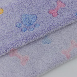 Bù đắp in xương <span class=keywords><strong>Paw</strong></span> in mô hình 100% polyester hai mặt flannel Fleece vải cho nhà hàng dệt may - Product Image 2
