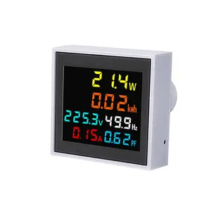 6 in1 Intelligent Power Monitor Mini Electronic Watt-Hour Meter Voltage Current Power Display Frequency Meter