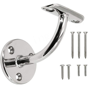 304 316 thép không gỉ tay vịn kính chân đế cầu thang treo tường lan can khung treo tường thép chân đế - Product Image 2