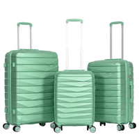 Valise de voyage légère et étanche à fermeture éclair, avec roulettes universelles silencieuses, en PP moderne, quatre pièces, tailles 20, 24, 28 pouces – Meilleures ventes