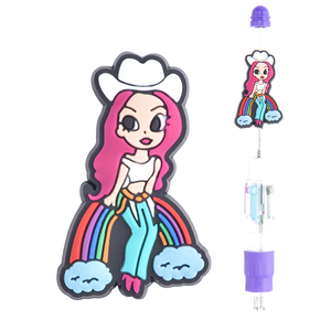 Abalorios de Silicona con Diseño de <span class=keywords><strong>Karol</strong></span> <span class=keywords><strong>G</strong></span>, Abalorios Personalizados con Diseño de Equipos de Fútbol, Venta Caliente - Product Image 4