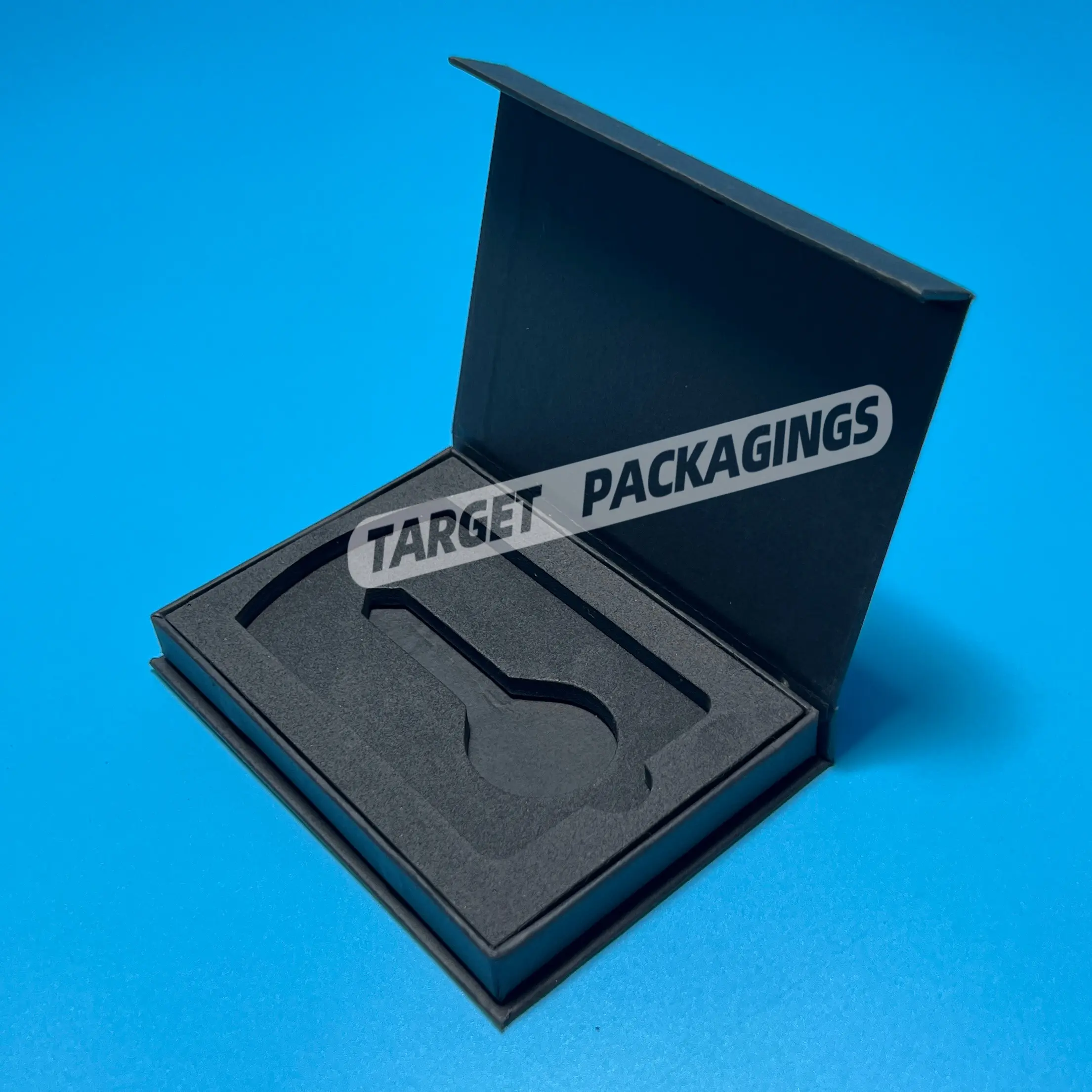 Papier Pappkarton Schlüssel Mitglieder Karten halter Ring Tag Display Geschenke Verpackungs material Recycelbare Auto Papier box mit EVA-Schaum