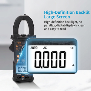 Pince ampèremétrique numérique SK166C 800A AC 600V DC avec écran LCD, sélection automatique de la plage, CAT III - Product Image 2