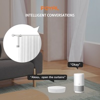 Ensemble de rideaux intelligents personnalisés avec commande par application, rideaux motorisés à montage au plafond pour usage professionnel