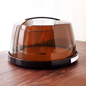 Offre Spéciale porte-gâteau avec poignée 8 pouces boîte à gâteau en plastique emballage de gâteau de forme ronde réutilisable - Product Image 4