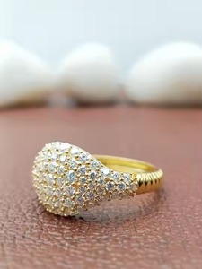 Bague de fiançailles personnalisée de luxe en or jaune 14 carats 18 carats pour femmes, diamants naturels cultivés en laboratoire pour filles - Product Image 6