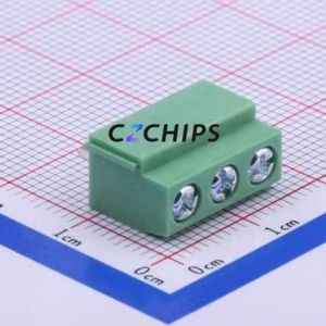 DB126V-5.0-3P-GN Screw Terminal Block Through hole Component (THT),P=5mm Connector 1x3P 5mm Green Through Hole - Product Image 2