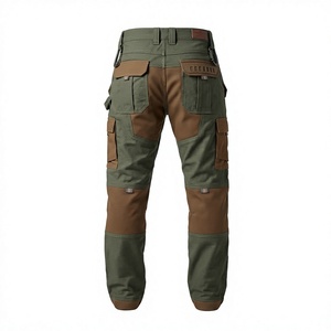 Lightweight Cotton Twill Canvas Casual Workwear <b>Cargo</b> <b>Pants</b> Ripstop Tactical Waterproof <b>Working</b> Trousers Multi Pocket - Product Image 3