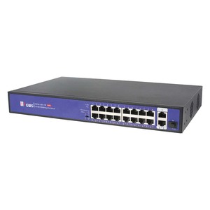 สวิตช์อัจฉริยะ AI PoE ยี่ห้อ HZGWS รุ่น GWS-1016PFD ความเร็ว 10/100Mbps 16 พอร์ต พร้อมพอร์ต Gigabit Uplink SFP สำหรับอุตสาหกรรมระบบรักษาความปลอดภัย CCTV - Product Image 4