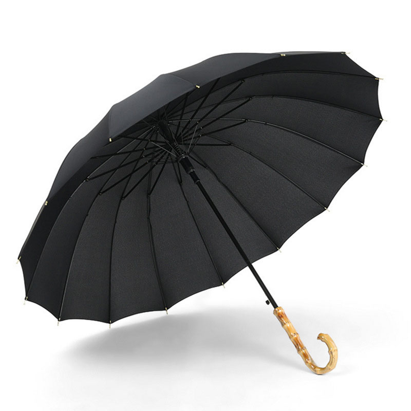 Manche en bambou véritable noir