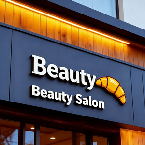 ป้ายร้านตัดผม LED 3 มิติขนาดใหญ่ ป้ายชื่อร้าน ป้ายโลโก้ธุรกิจ ป้ายไฟ LED ตัวอักษร 3 มิติแบบ Fronlit ป้ายไฟ LED แบบกำหนดเองสำหรับภายนอกอาคาร - Product Image 4