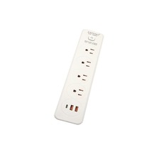 Stop Kontak Listrik Standar AS dengan Pelindung Lonjakan Arus dan Port USB Tipe C 110V 10A Kabel Ekstensi Multi Stop Kontak untuk Rumah dan Kantor