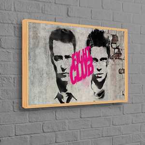 Grande Decorazione Murale, <span class=keywords><strong>Arte</strong></span> Graffiti, <span class=keywords><strong>Arte</strong></span> Fight Club, Decorazione per Man Cave, Opera d'<span class=keywords><strong>Arte</strong></span> per Soggiorno - Product Image 1