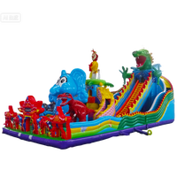 Château gonflable géant en PVC Delilai, équipement d'amusement pour enfants, utilisation en intérieur, qualité commerciale, capacité de 75 personnes