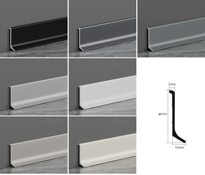 Drop <span class=keywords><strong>Shipping</strong></span> ücretsiz örnek alüminyum Plinth üretici alüminyum süpürgelik profilleri süpürgelik mutfak süpürgelik stokta - Product Image 6