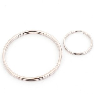 Anillos de Llaves de Hierro Niquelado, Redondos y Resistentes, Accesorios para Llaveros, Cadenas de Llaves Metálicas - Product Image 4