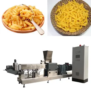 Máquina de producción de pasta de macarrones, doble tornillo, línea de 100kg por hora