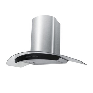 <span class=keywords><strong>Hotte</strong></span> <span class=keywords><strong>de</strong></span> cuisinière murale en verre incurvé <span class=keywords><strong>de</strong></span> 90cm avec conduits ou sans conduits 5g - Product Image 2
