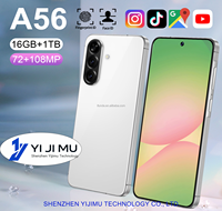 Nouveau 2026 A56 PRO 16G+1TB Android 16 Téléphone de jeu 7,3 pouces au meilleur prix avec stylet intégré et caméra arrière 108MP – Approvisionnement direct usine