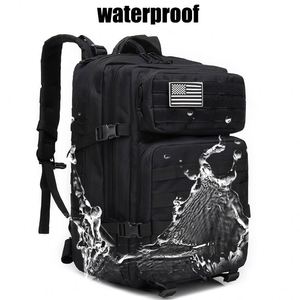 45L Waterproof Camping High Quality Tactical Assault Pack Hiking Rucksack Laser Cut <b>Backpack</b> - Product Image 5