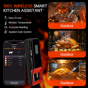 Không dây thịt nhiệt kế không thấm nước thăm dò kỹ thuật số nhà bếp Nhiệt kế cho thực phẩm - Product Image 5