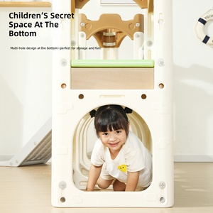 Tobogán Redondo de Plástico para Bebés, para Jugar en Interiores, para Escalar y Deslizarse, para Bebés y Niños Pequeños, Estructura de Escalada Pequeña para Uso Doméstico en Interiores - Product Image 2