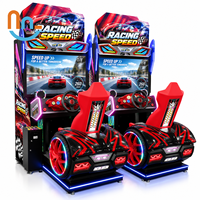 Joy2fun Volant de jeu 1 joueur, simulateur de mouvement à monnayeur, machine d'arcade de course automobile, écran LCD 37 pouces