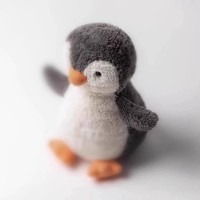 Peluche Jelly Cat Pingouin Cacahuète Mignonne et Confortable, Cadeau Anti-stress en Maille Lavée pour Anniversaire