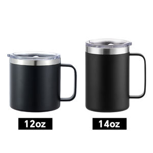 Gobelet thermique personnalisé avec logo, écologique, 12 oz, 14 oz, 16 oz, à double paroi, isolé sous vide, tasses à café de voyage avec poignée pour le camping - Product Image 3