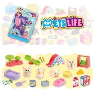 Juego de Juguetes de Plástico para Hámster, Realista y Encantador, Juego de Roles, Figura de Hámster, Juguete Educativo para Niños, Regalo - Product Image 2