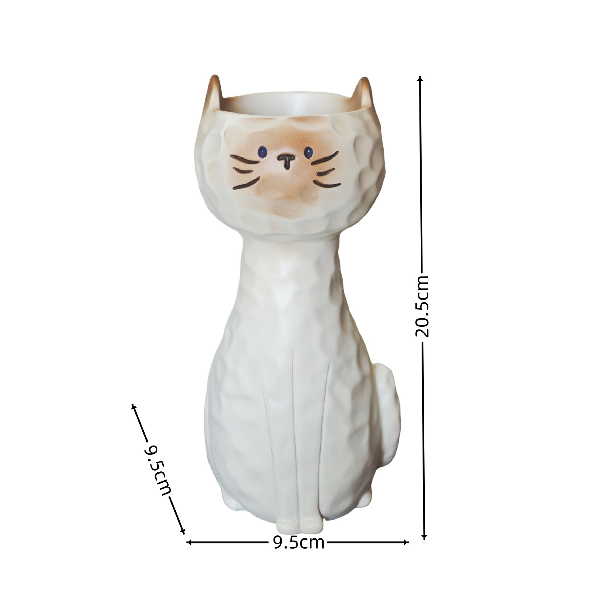 Vase chat siamois