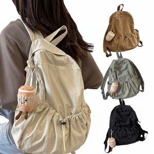 Zaino in tessuto tascabile a vapore borsa/borsa con coulisse - Product Image 1