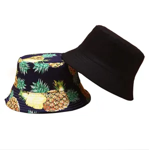 Toptan stok tasarımı çok fonksiyonlu yaz balıkçı güneş şapkası unisex pamuk meyve kova şapka