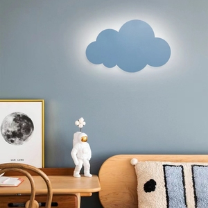 Modern Design Indoor Iron Art Cloud Shaped Lamp Kids Room <strong>Nursery</strong> School Decorative <strong>Wall</strong> <strong>Lights</strong> - Product Image 3