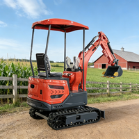 SDLOT Livraison Gratuite Mini-Excavatrice 1 Tonne 2 Tonnes 3 Tonnes Moteur Kubota CE EURO5 EPA pour Jardin Domestique