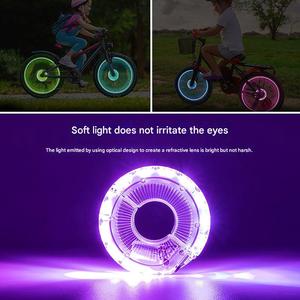 Lumière de moyeu de vélo d'équilibre pour enfants, rechargeable par USB, étanche, au design tendance, avec éclairage de roue à rayons, très vendue pour usage extérieur - Product Image 4