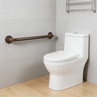 Barre d'appui de sécurité Crystal-Wood de 24 pouces pour salle de bain, douche, baignoire et toilettes